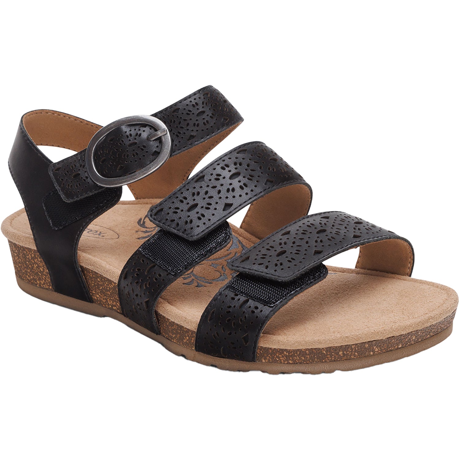 Aetrex Lilly Cutout Women's Sandals Black
