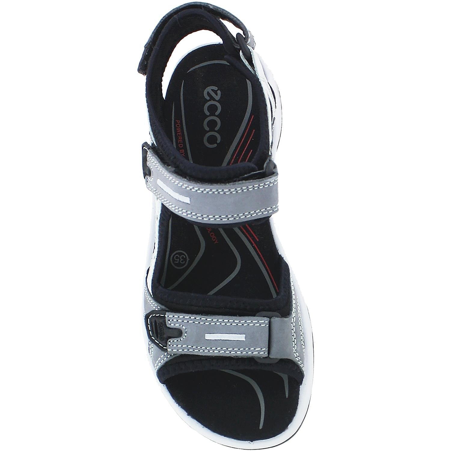 Ecco Offroad Yucatan Women's Strappy Hiking Sandals Titanium Leather