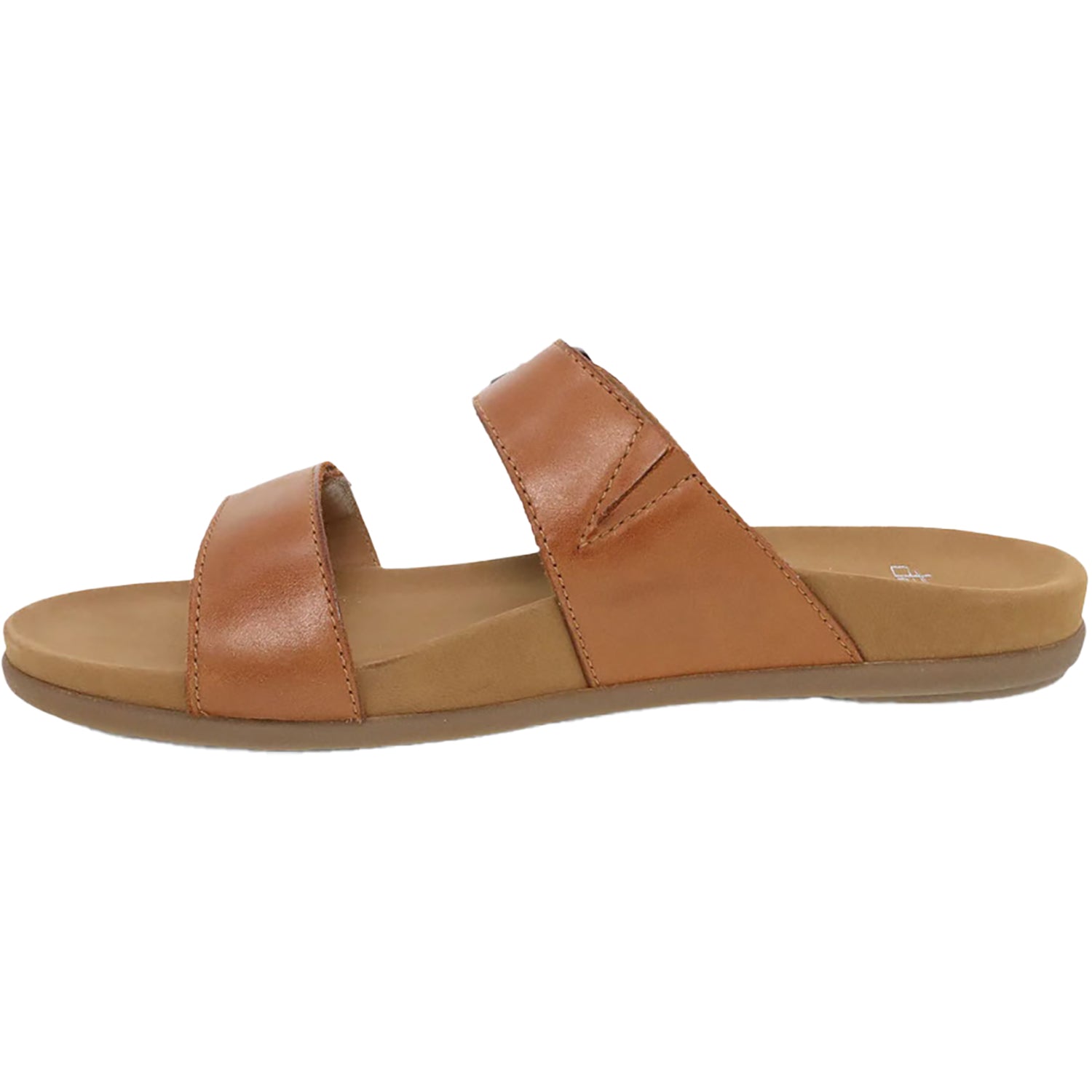 Dansko Justine Women's Slide Sandals Luggage Calf Leather