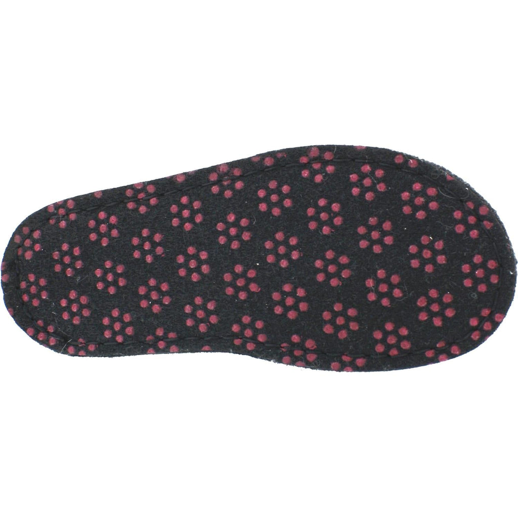Haflinger Lizzy Cat Women's Slippers Grey Wool