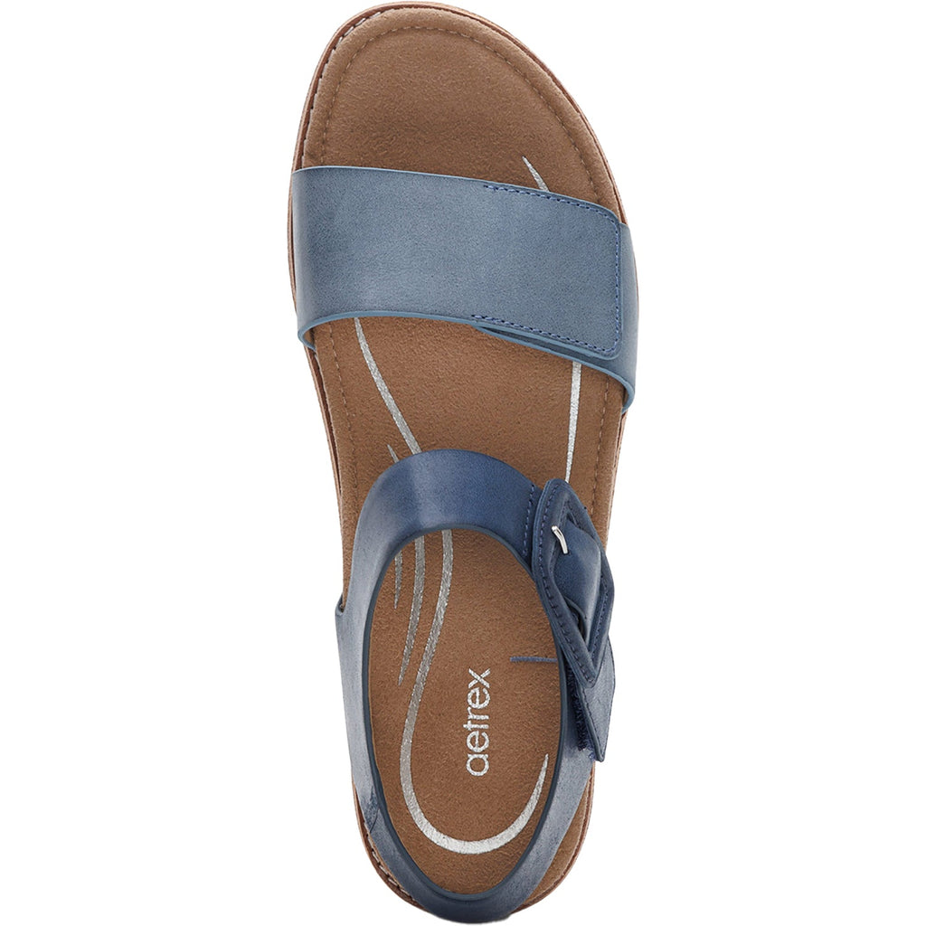 Aetrex Claire Women's Sandals Navy