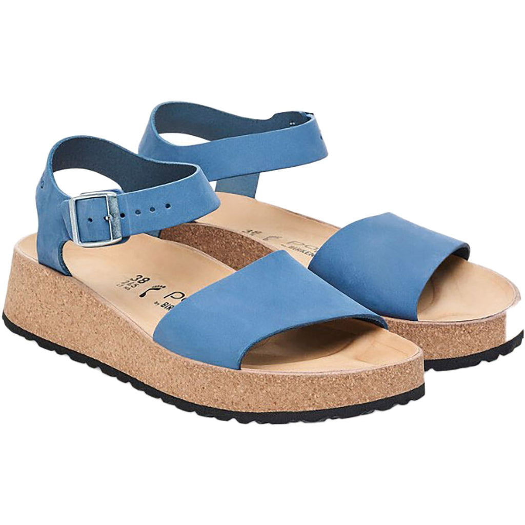Birkenstock Papillio Glenda Women's Wedge Heel Sandals Elemental Blue