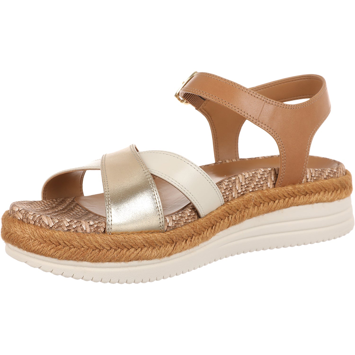 Vionic Mar Women's Dress Sandals Camel/Gold Leather
