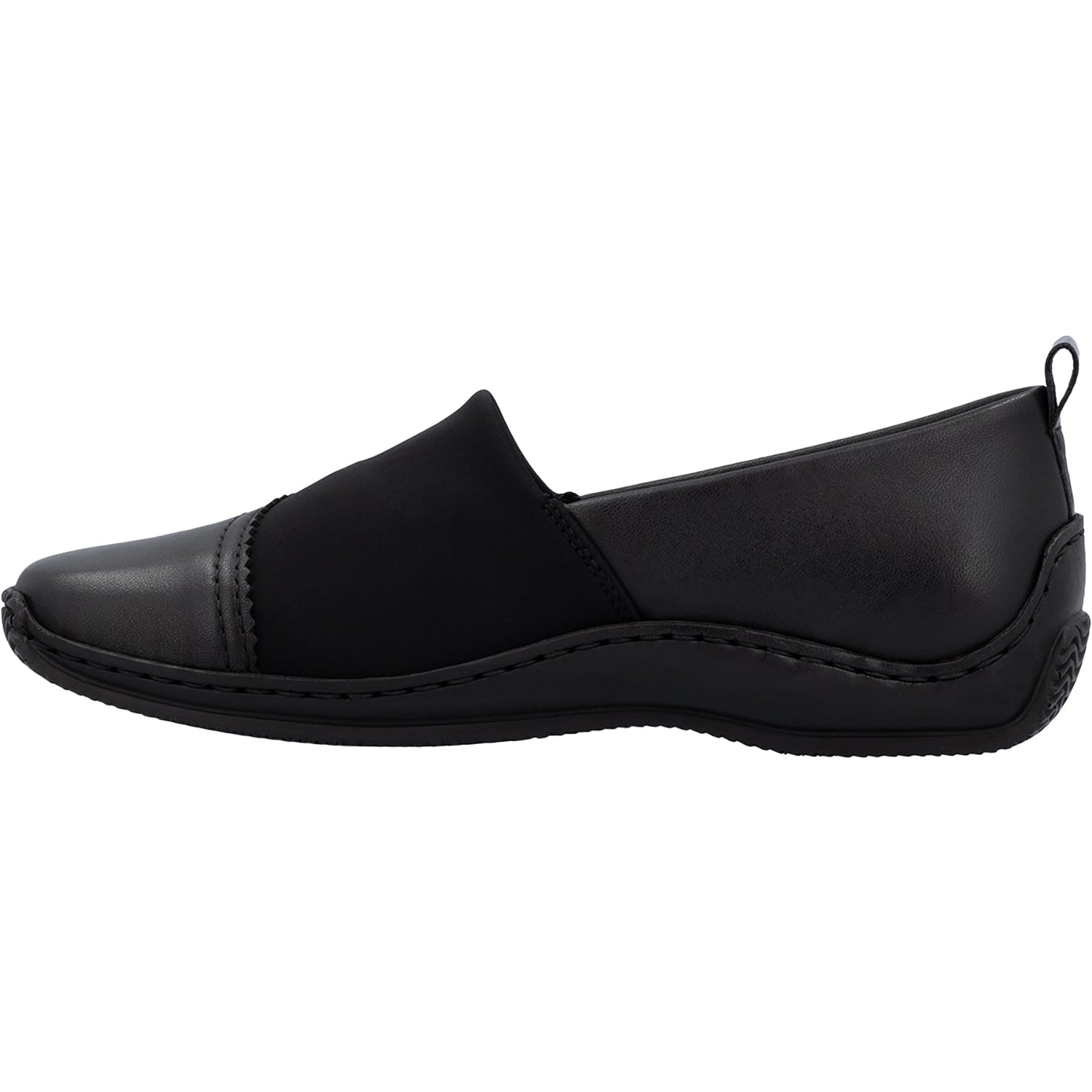 Rieker L1790-00 Stretch Women's Slip Ons Black