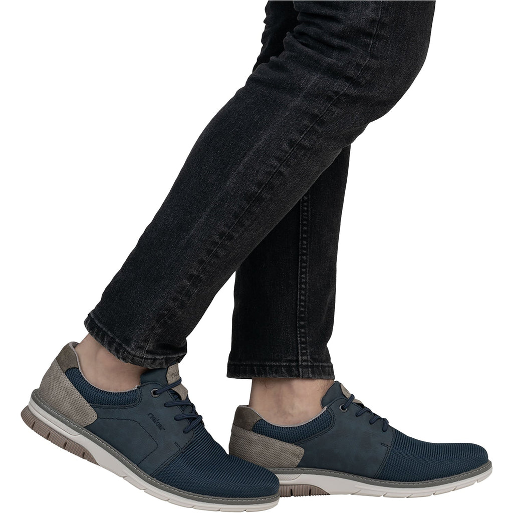 Rieker 14459-14 Mesh Men's Shoes Baltik/Midnight/Kaffee