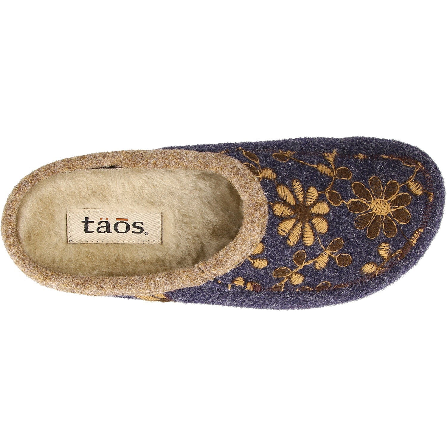 Taos Woolderness 2 Women's Open Back Clogs Navy Wool