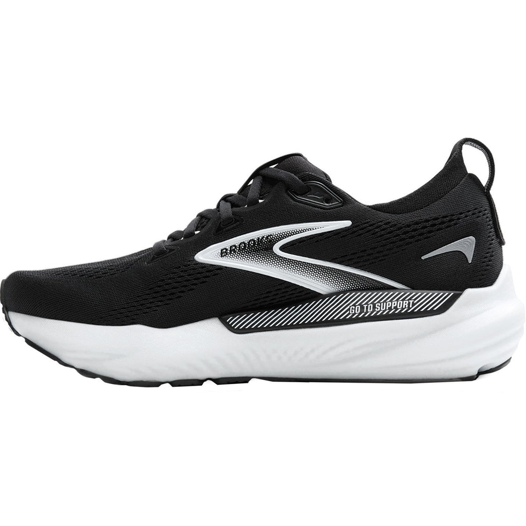 Brooks Glycerin GTS 22 (Neutral Support) (Stability Support) Men's Athletic Shoes Black/Grey/White Mesh