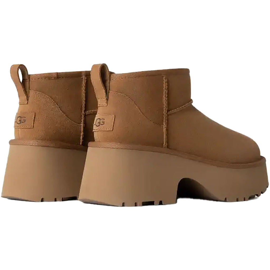 UGG Classic Ultra Mini New Heights Women's Boots Chestnut Suede