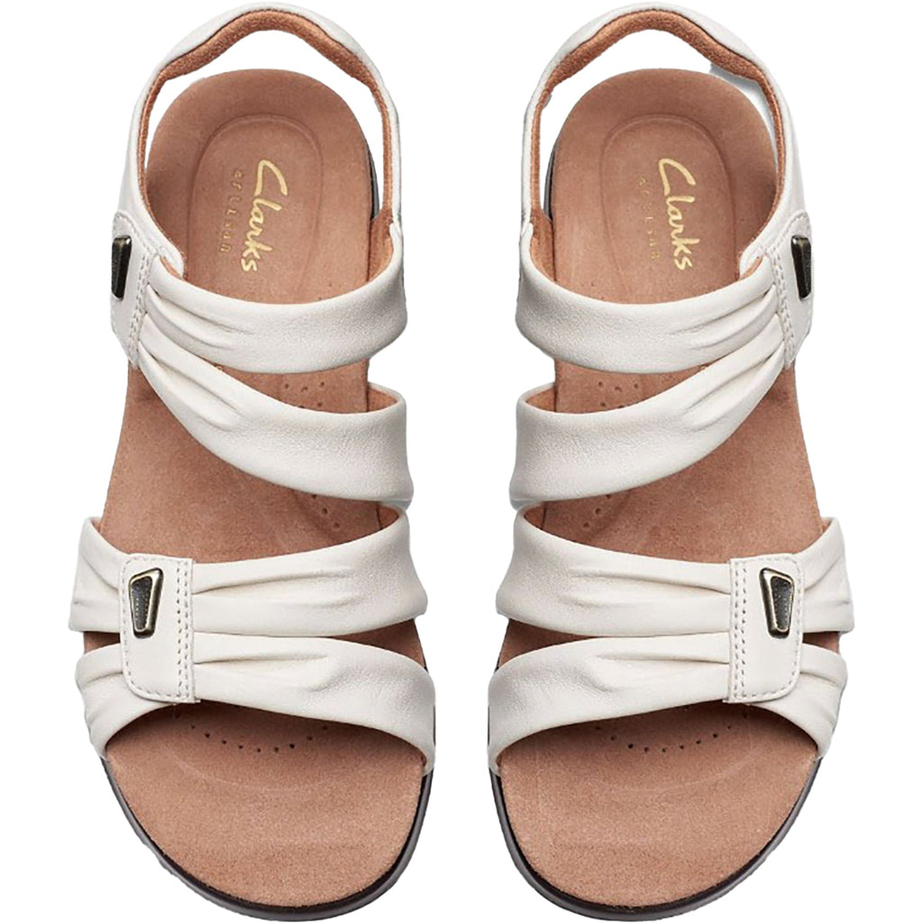 Clarks Kitly Ave Women's Sandals White Leather
