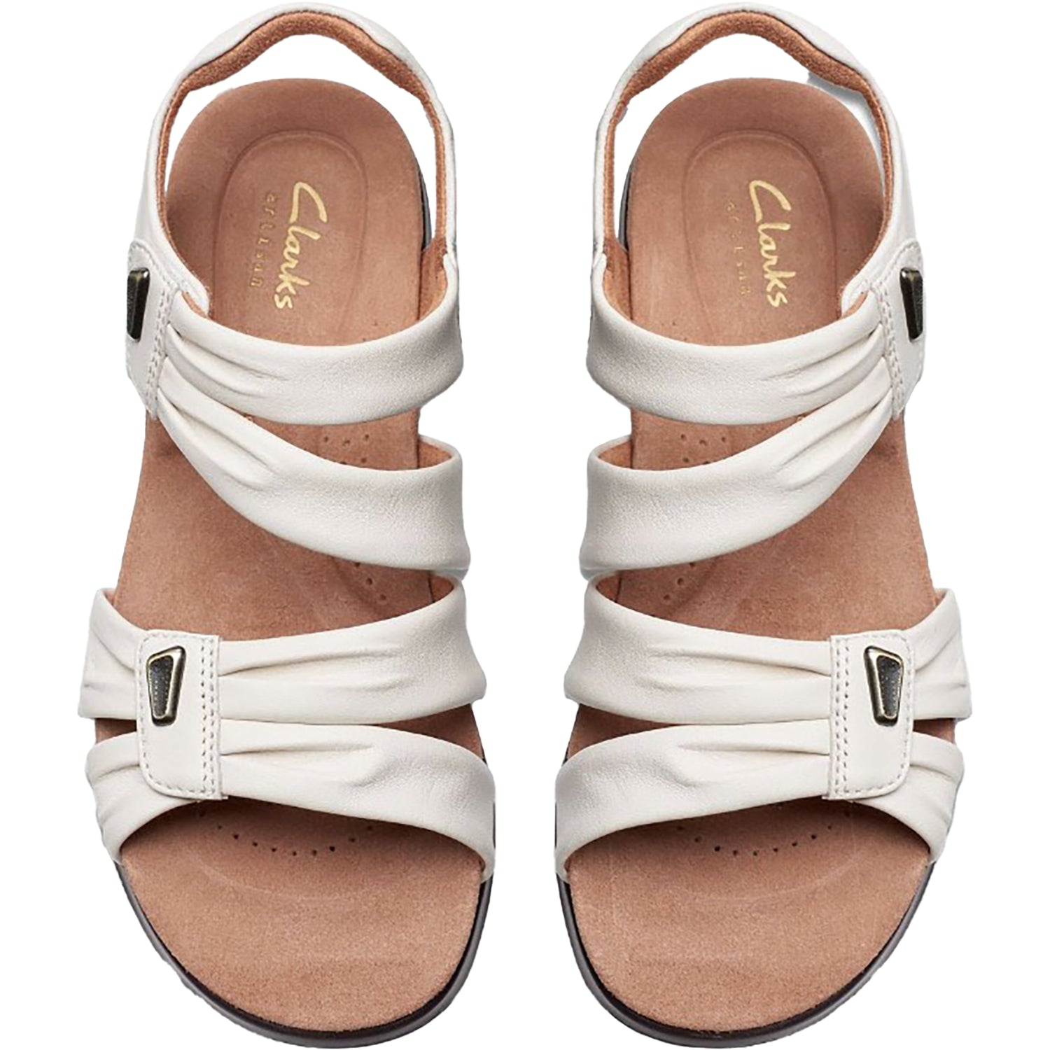 Clarks Kitly Ave Women's Sandals White Leather