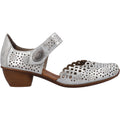 Rieker 43753-90 Mirjam 53 Women's Mary Janes Silver Leather