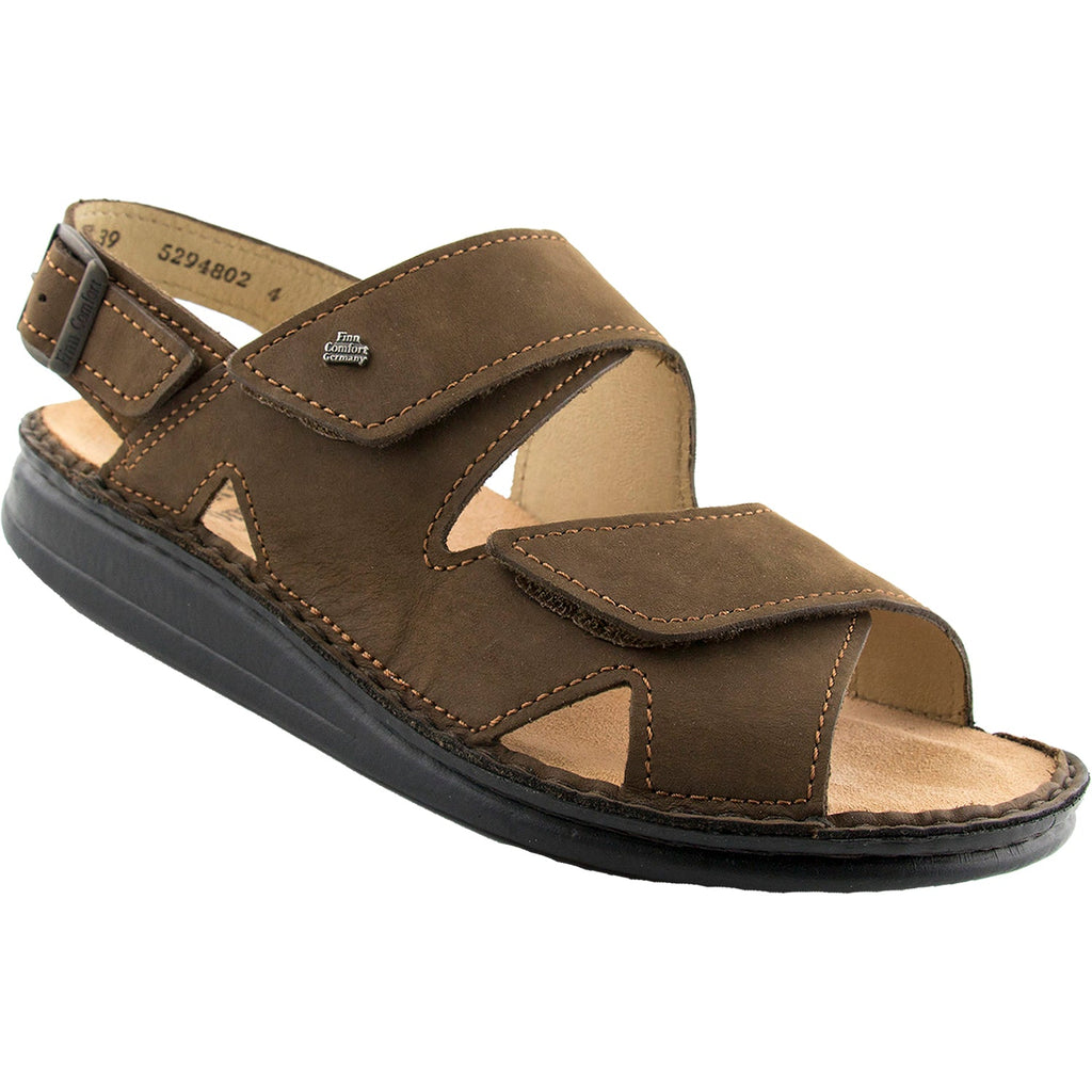 Finn Comfort Toro Soft Men's Sporty Sandals Wood Cherokee Nubuck