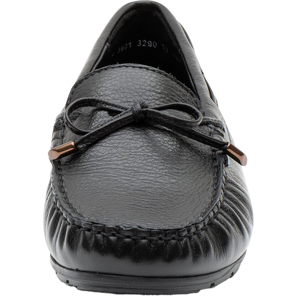Ara Amarillo Women's Slip On Shoes Black Calf Leather