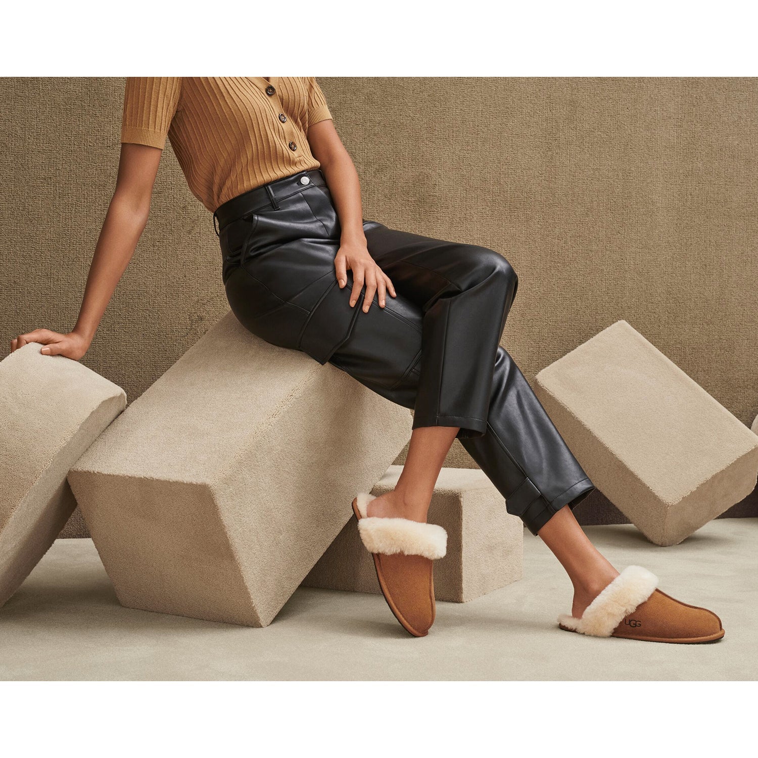 UGG Scuffette II Women's Slippers Chestnut Suede