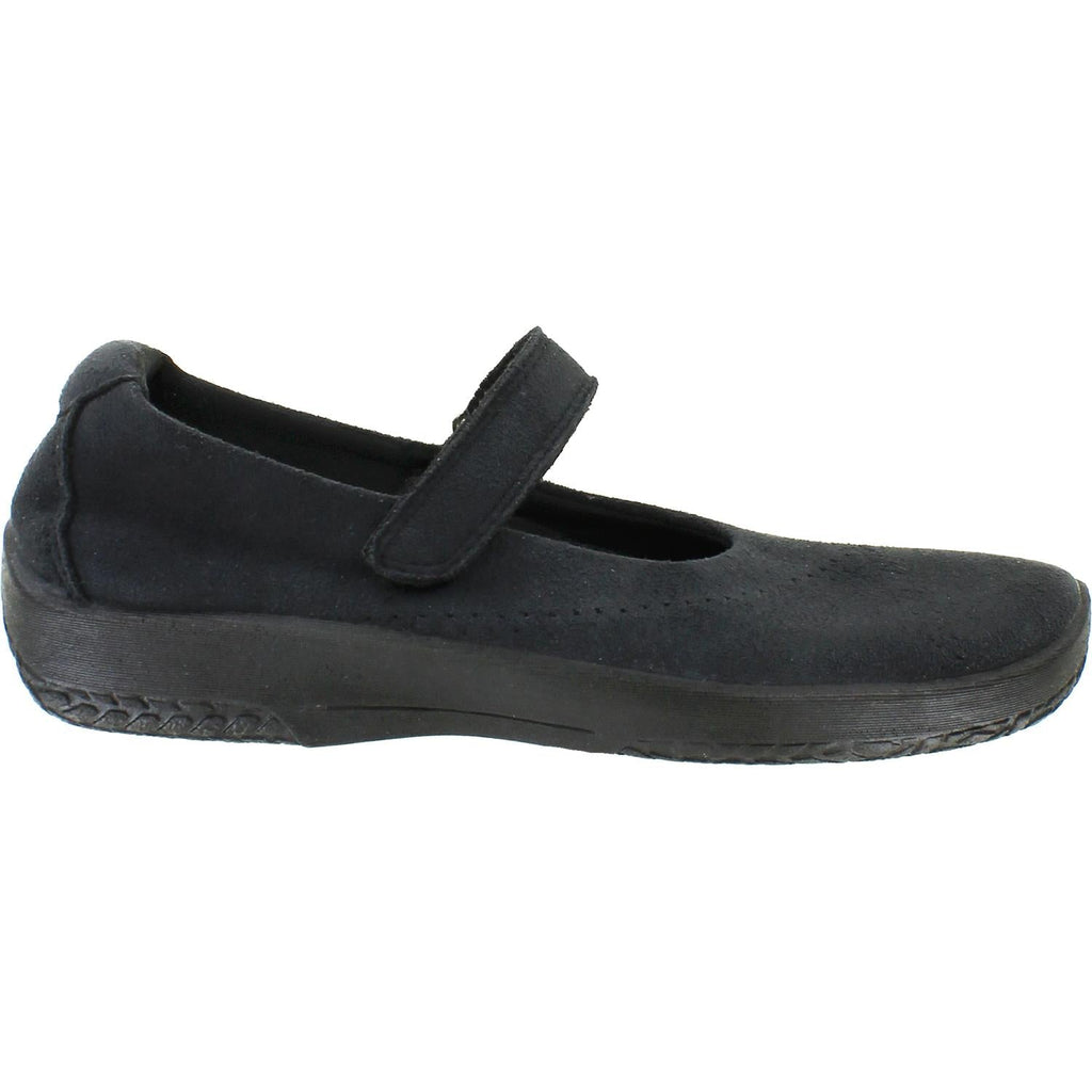 Arcopedico L18 Women's Vegan Shoes Black Synthetic Suede