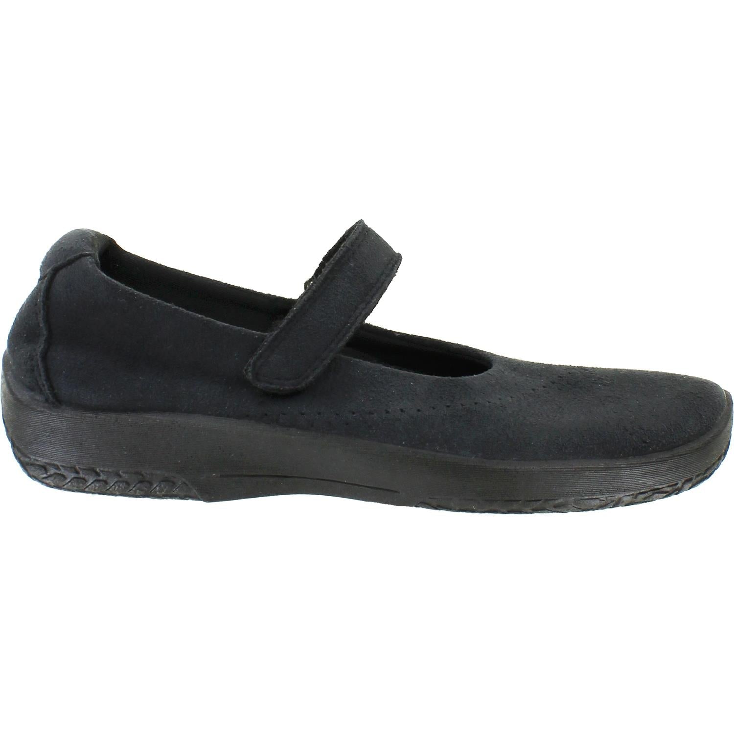 Arcopedico L18 Women's Vegan Shoes Black Synthetic Suede