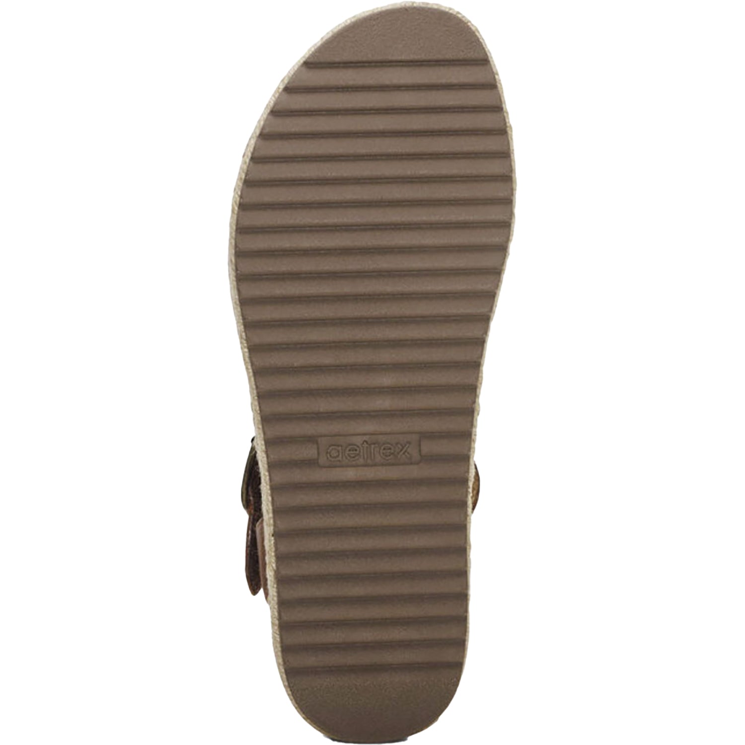 Aetrex Paula Women's Espadrille Sandals Walnut Leather