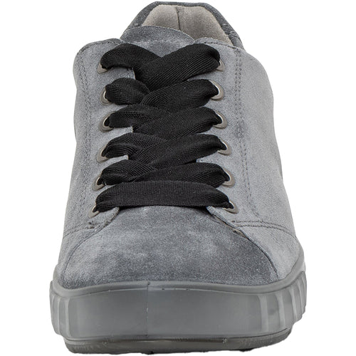 Ara Alexandria Women's Lace Up Shoes Sneakers Graphite Grey Suede