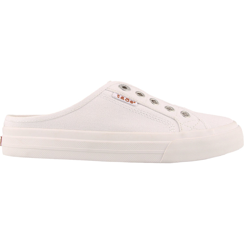 Taos EZ Soul Women's Sneaker Mules White Canvas