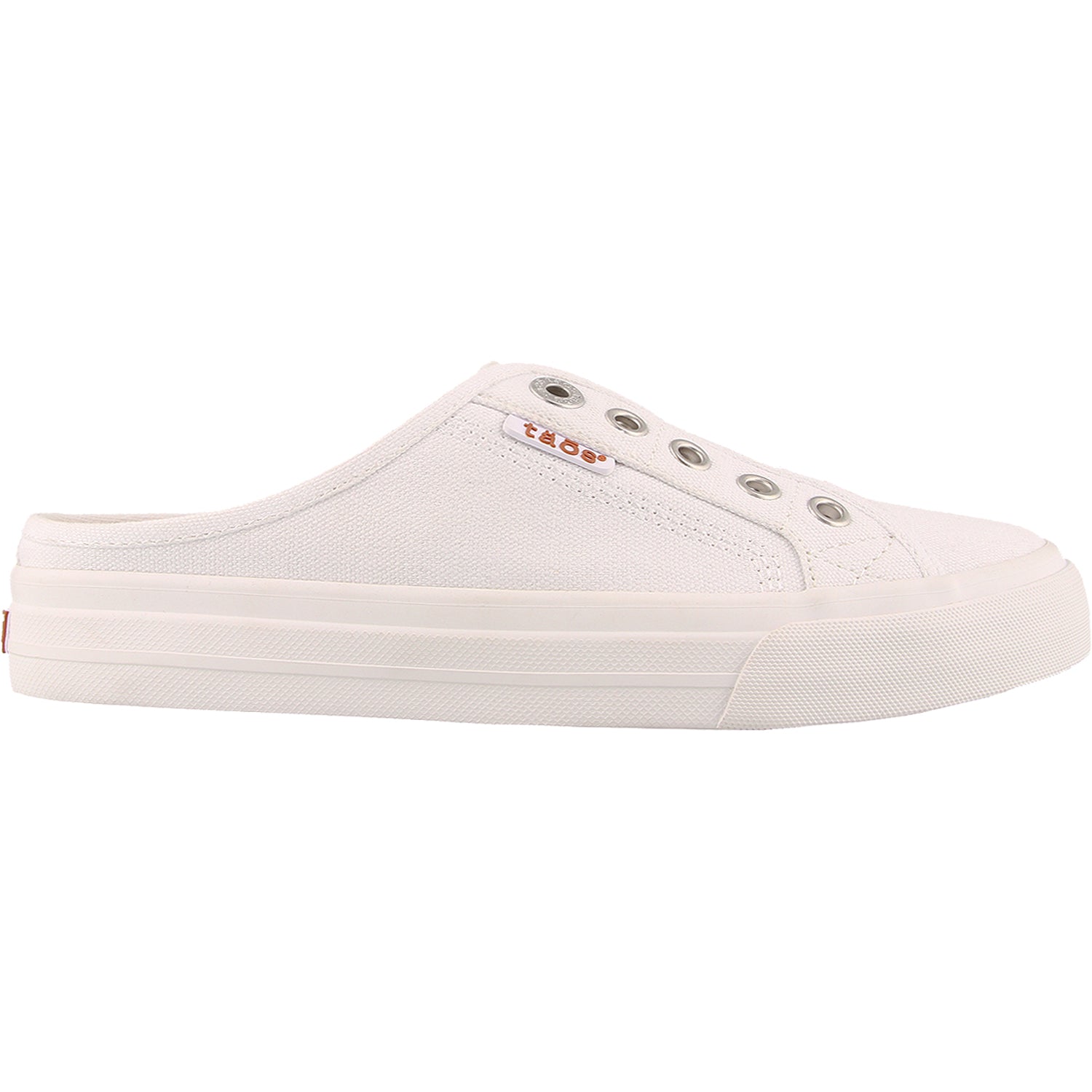 Taos EZ Soul Women's Sneaker Mules White Canvas