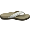 Vionic Tide II Women's Toe Post Sandals White Leather