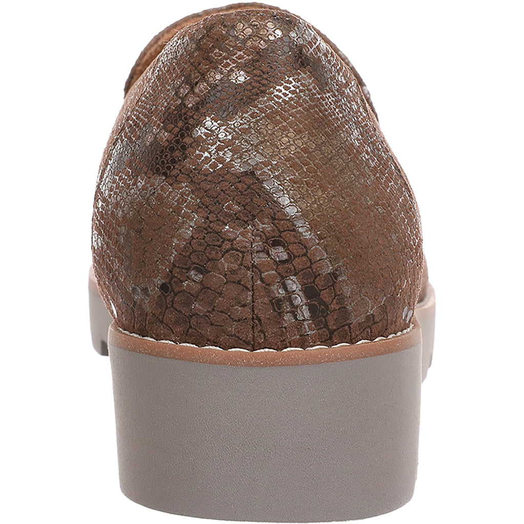 Vionic Kensley Women's Slip On Loafers Brown Metallic Snake Leather