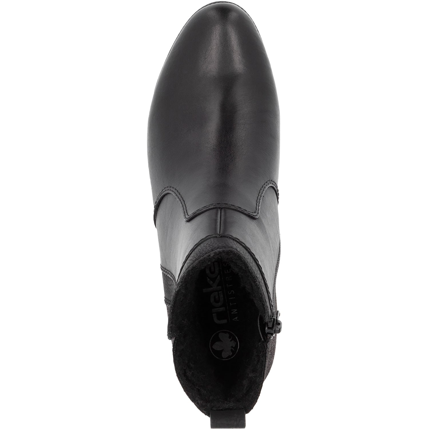 Rieker 78658-00 Women's Boots Schwarz/Schwarz/Schwarz Leather