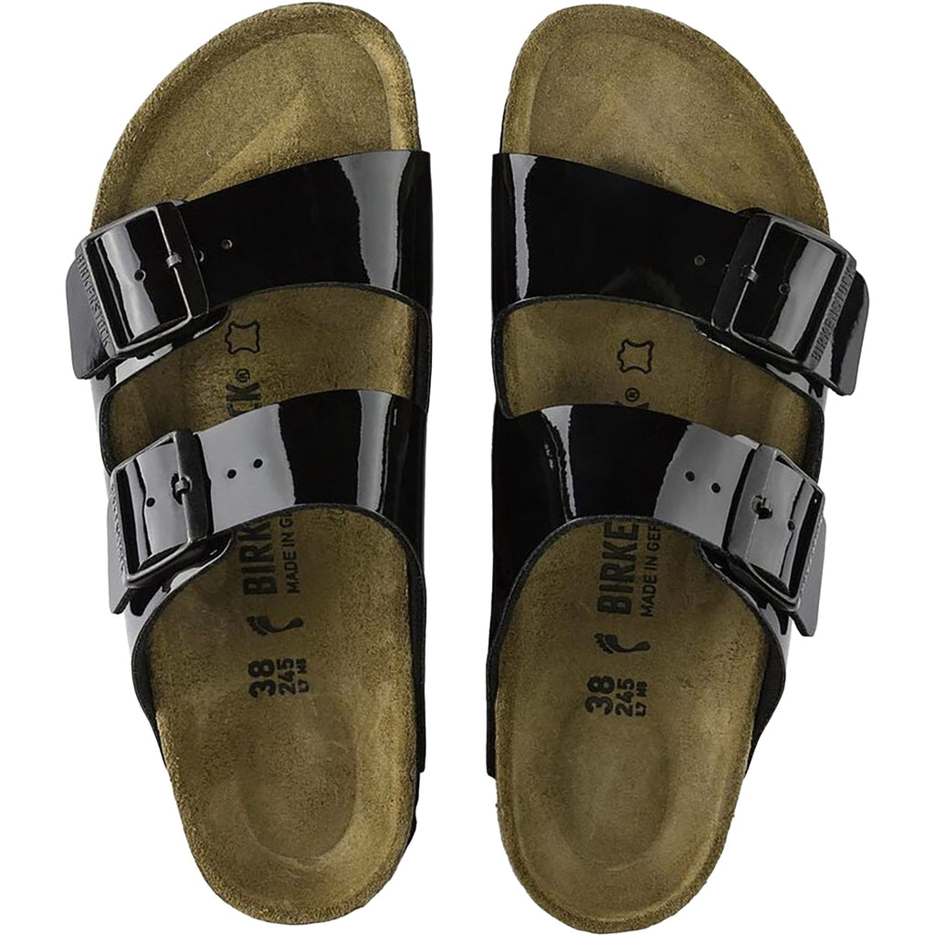 Birkenstock Arizona Women's Sandals Black Patent Birko-Flor