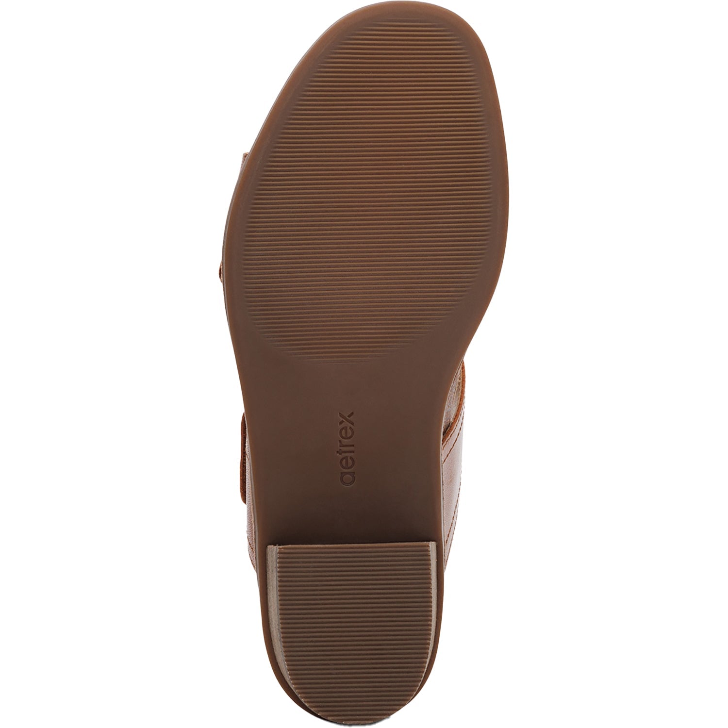 Aetrex Tatiana Women's Slide Sandals Cognac Leather