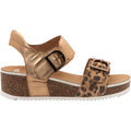 Ara Nova Women's Wedge Sandals Leopard/Whiskey Metallic
