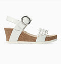Mephisto Lee Women's Wedge Sandals Silver Condor