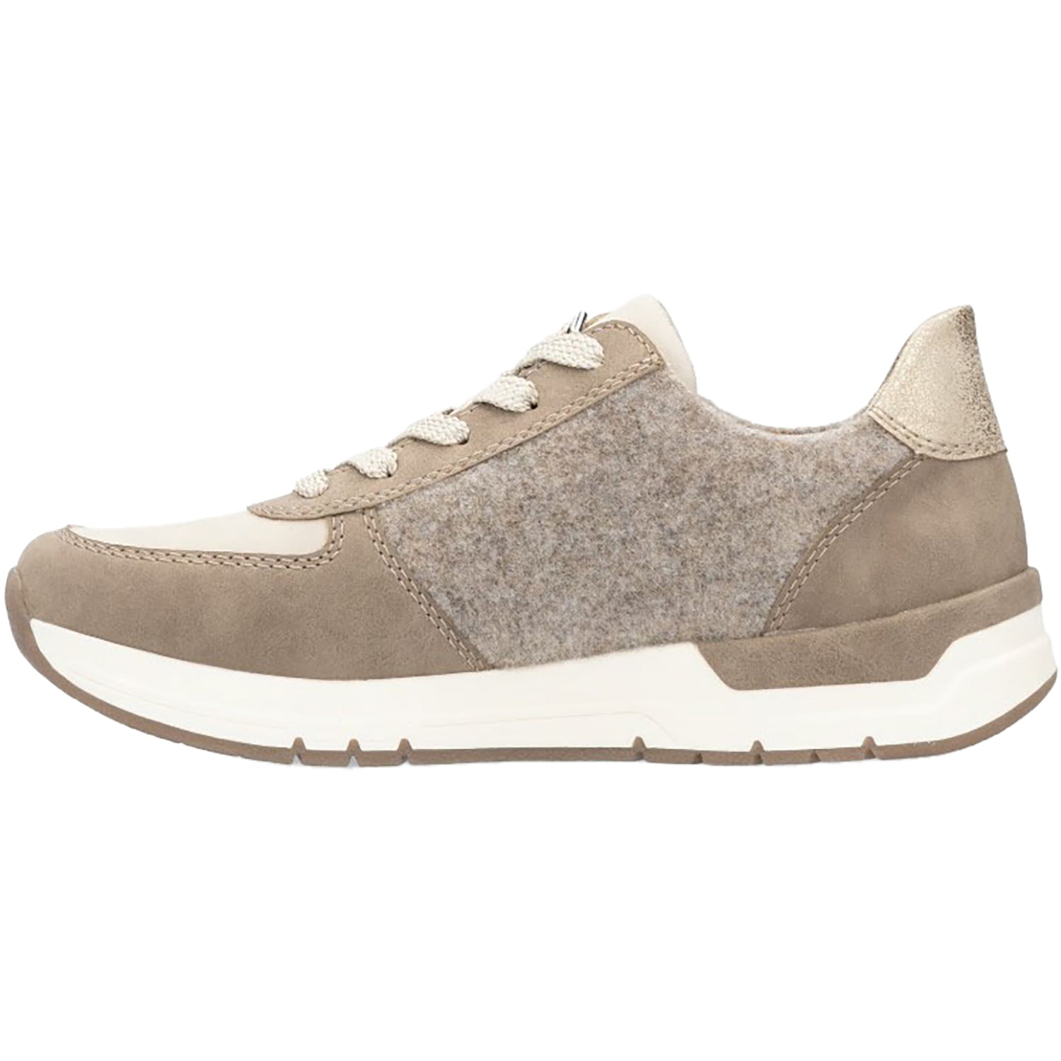 Rieker 58902-64 Women's Shoes Fango/Ginger/Gold Combi Synthetic