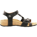 Taos Universe Women's Backstrap Sandals Black Leather