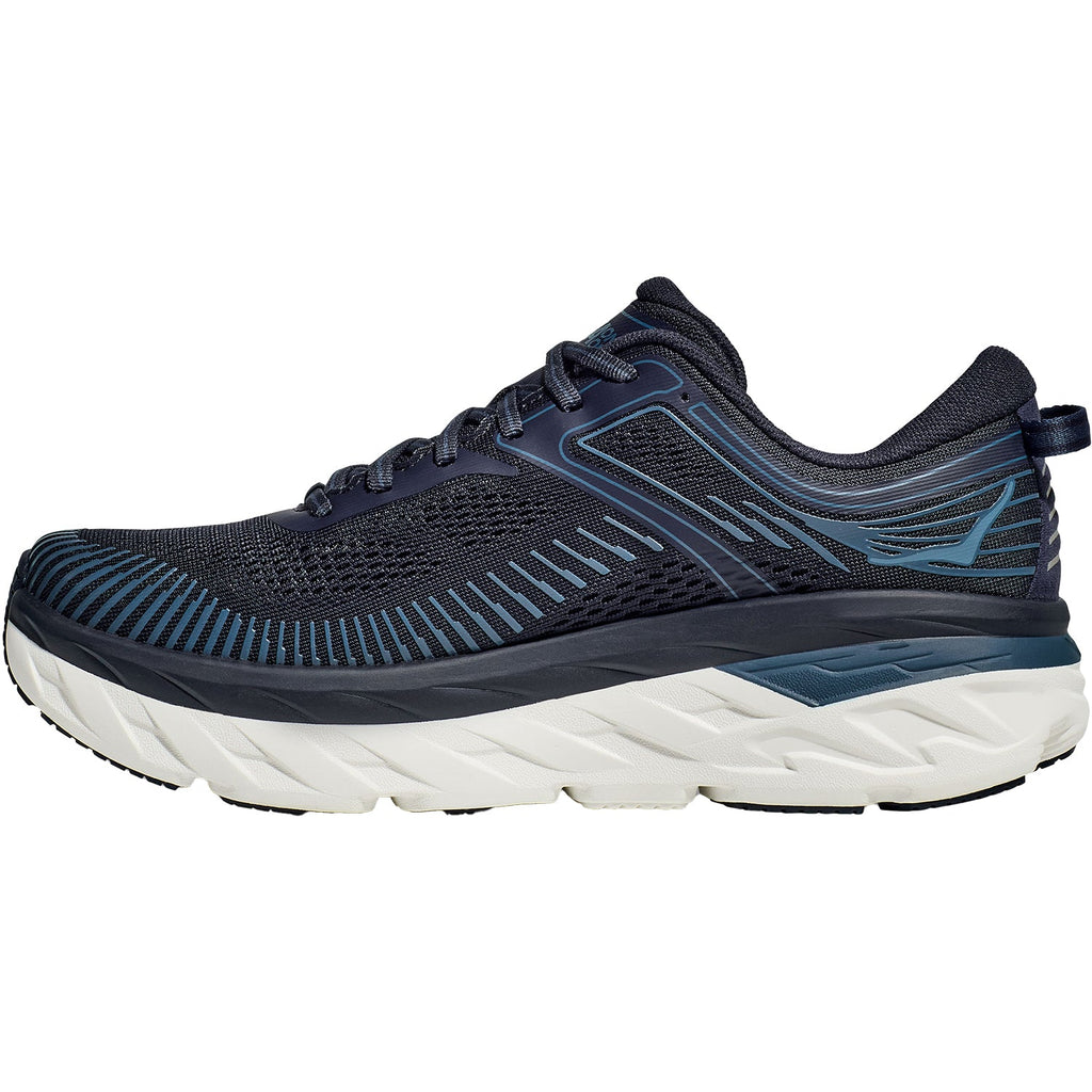 Hoka Bondi 7 Outerspace Mesh (Neutral Support) Men's Road Running Shoes OuterSpace/White Mesh