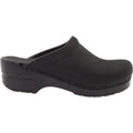Dansko Sonja Women's Open Back Clogs Black Oiled Nubuck