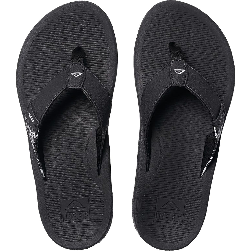 Reef Santa Ana Women's Thong Sandals Black/White Synthetic