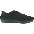 Arcopedico LS Women's Lace Up Shoes Black Knit Fabric