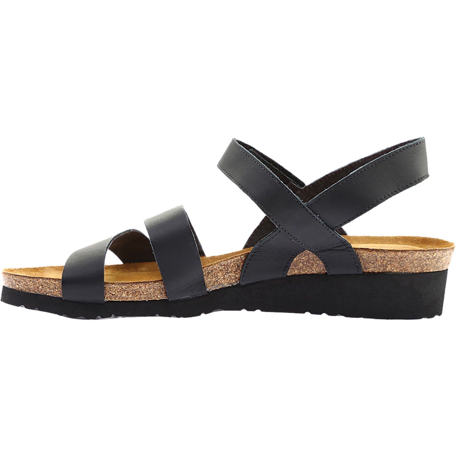 Naot Kayla Women's Wedge Sandals Black Leather