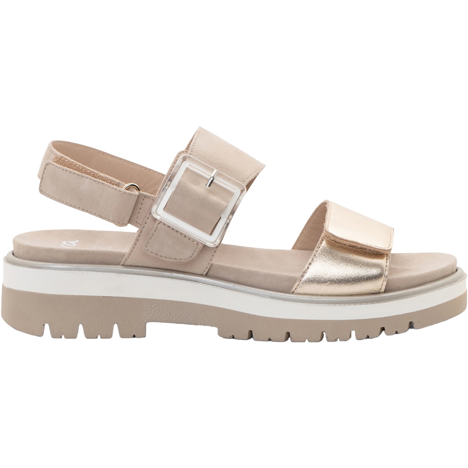 Ara Marbella Women's Sandals Sand Metallic Leather