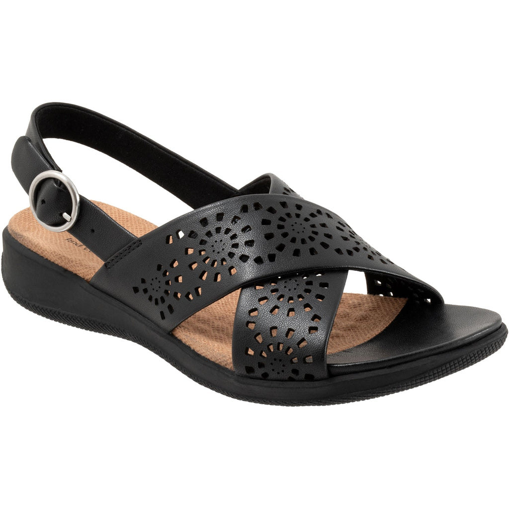 Women's Soft Walk Tillman Sling Perf Black Leather