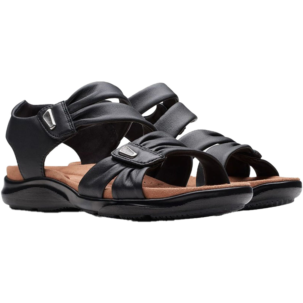 Clarks Kitly Ave Women's Sandals Black Leather