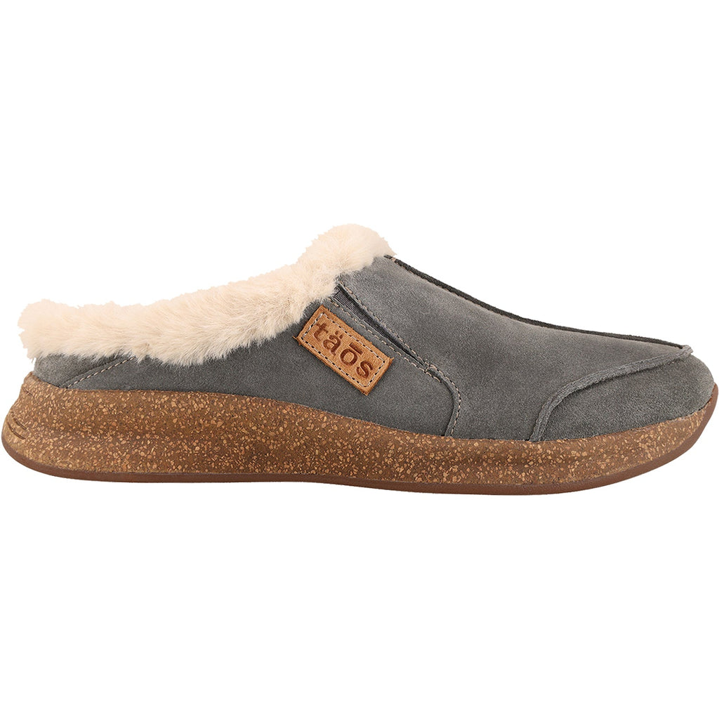 Taos Future Women's Clogs Slippers Dark Grey Suede