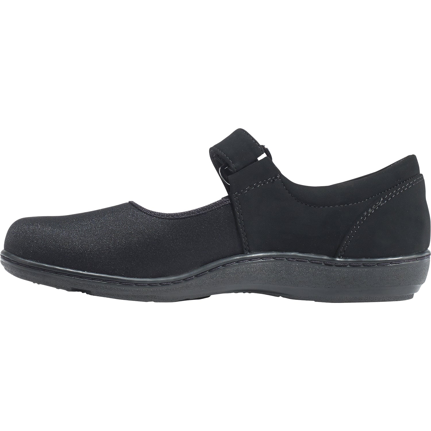 Aetrex Helen Women's Mary Janes Black Stretch Fabric