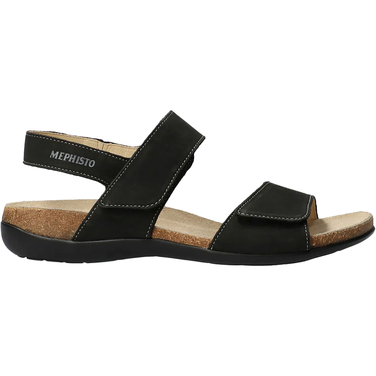 Mephisto Agave Women's Sandals Black Bucksoft Leather