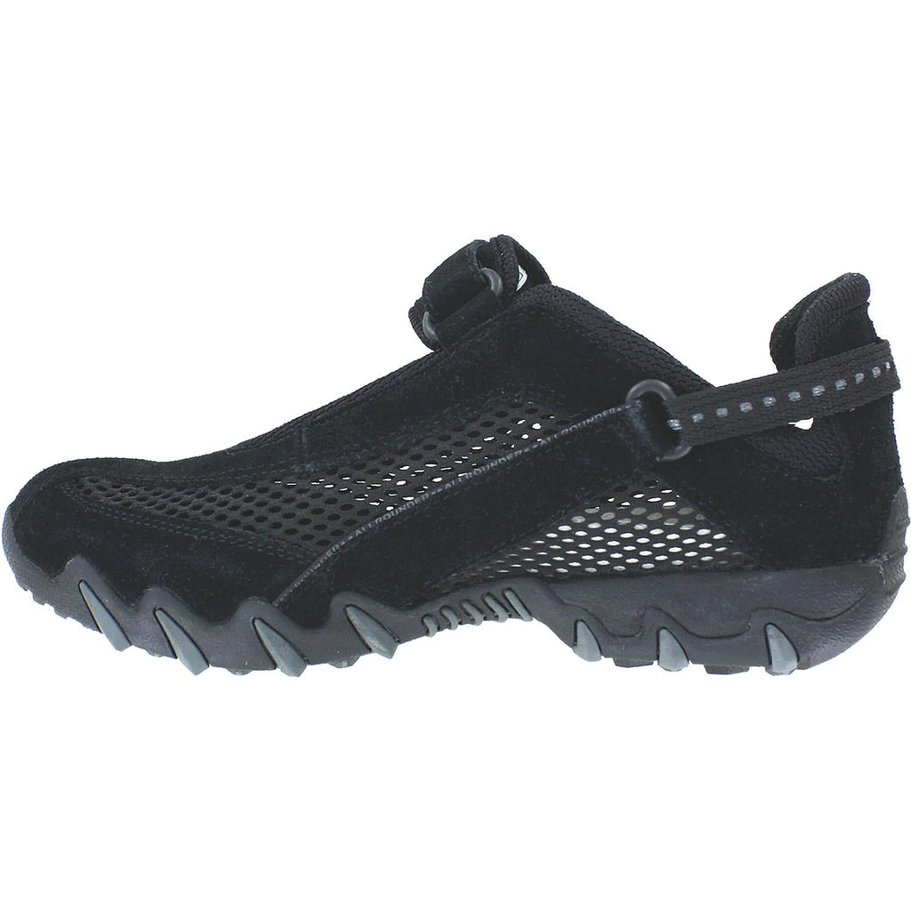 Allrounder by Mephisto Niro Women's Mary Janes Black/Black Suede/Mesh