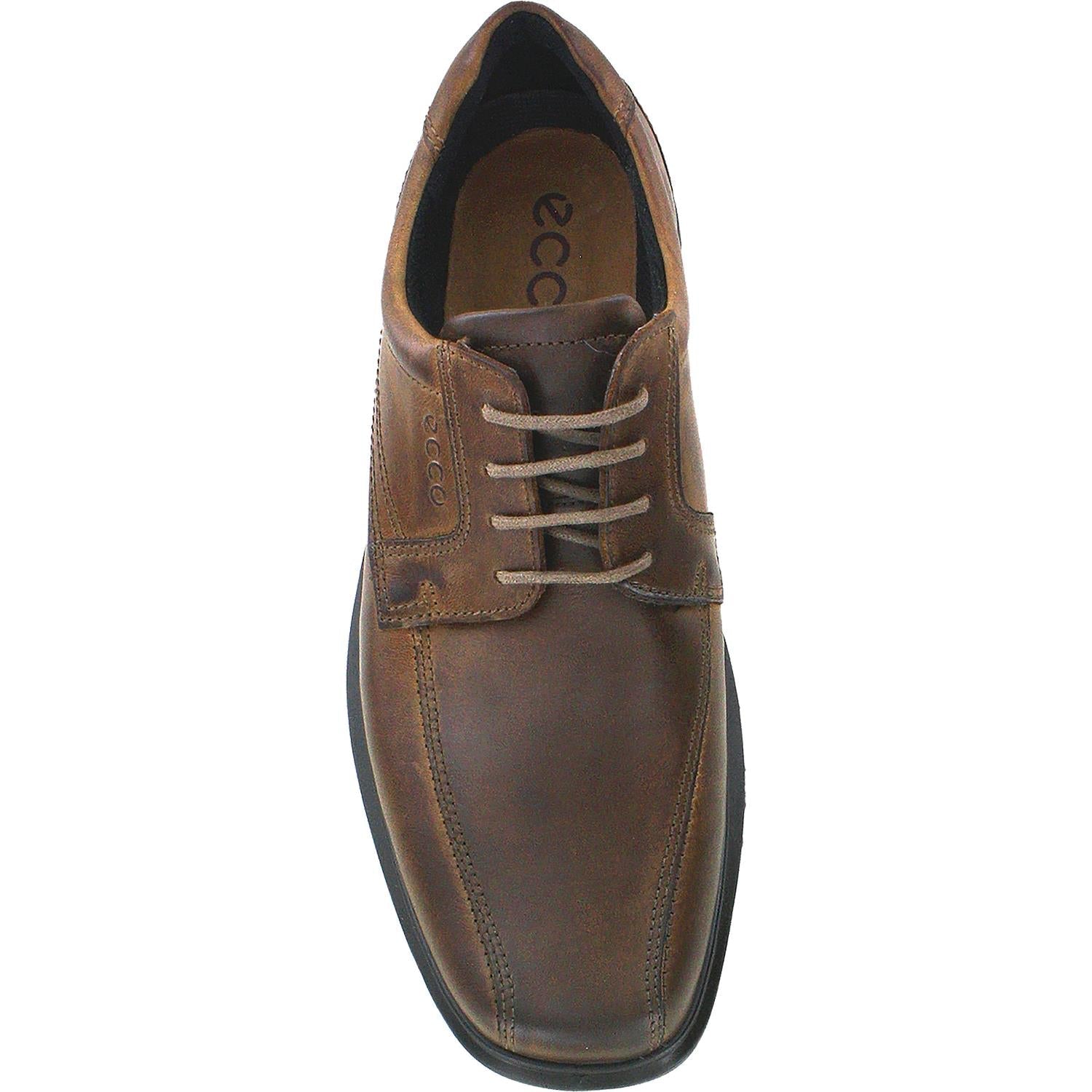 Ecco Helsinki Bicycle Toe Men's Lace Up Shoes Dress Shoes Cocoa Brown Leather