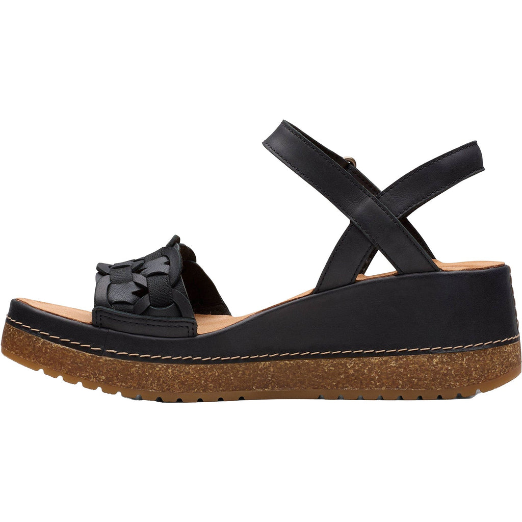 Clarks Kassanda Bar Women's Sandals Black Leather