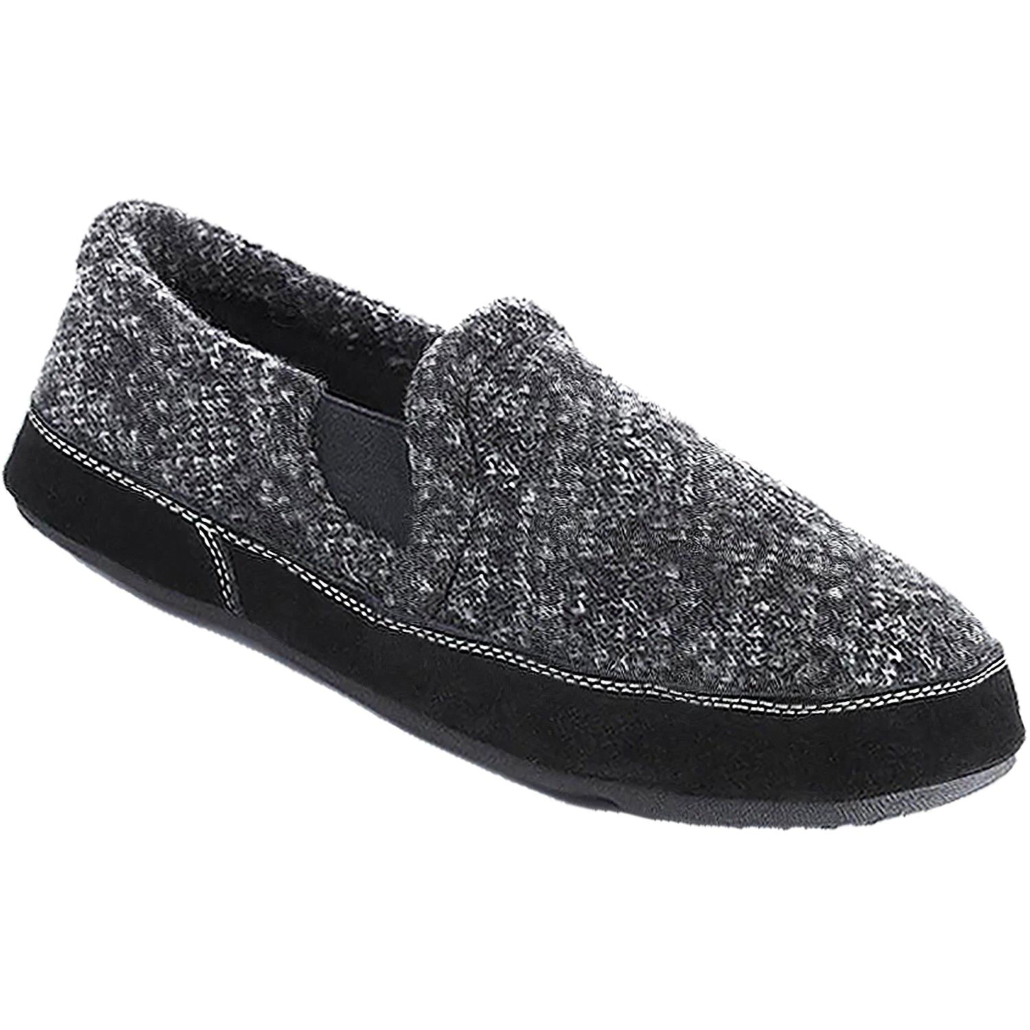 Acorn Fave Gore Men's Slippers Charcoal Tweed Wool