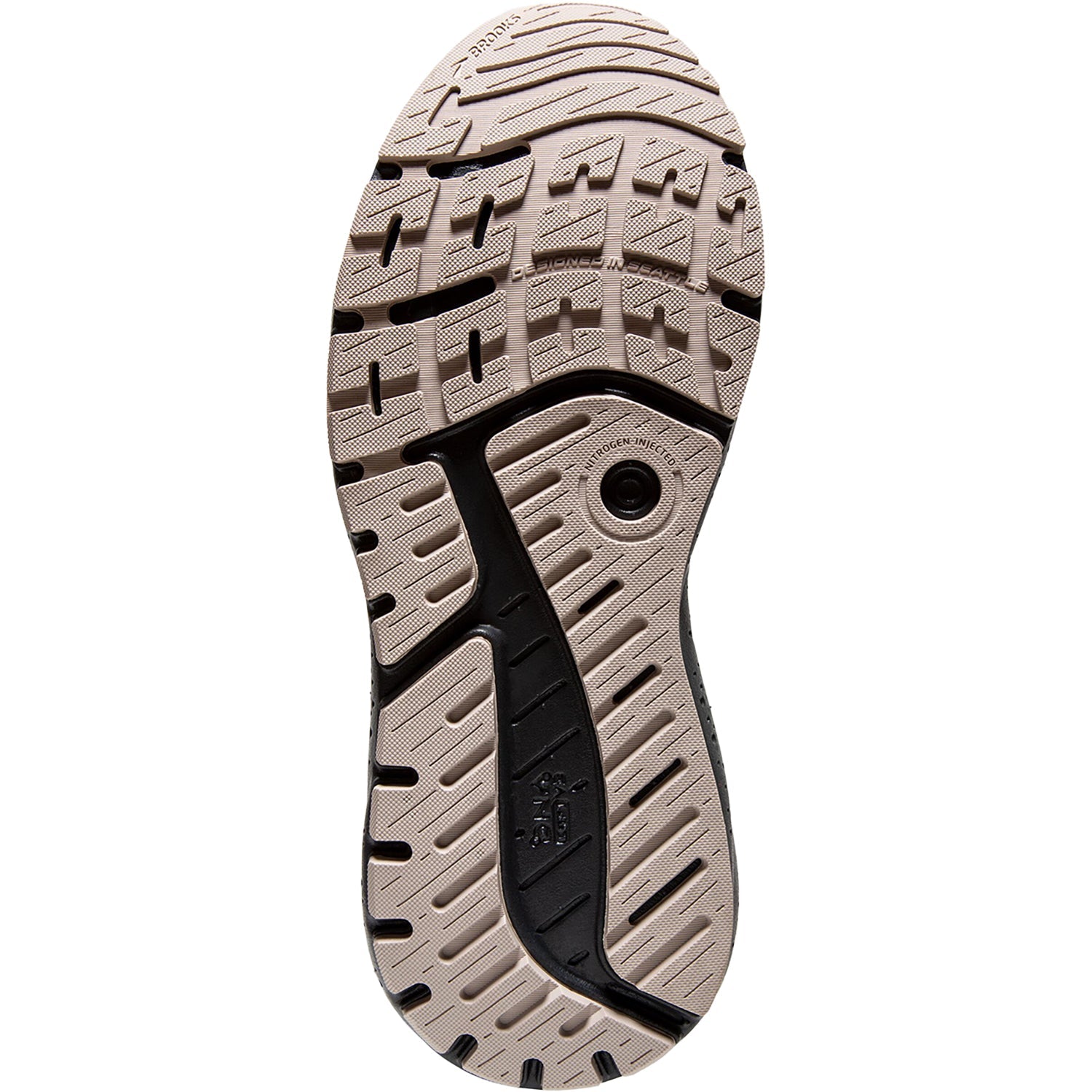 Brooks Beast GTS 23 (Stability Support) Men's Road Running Shoes Chateau Grey/White Sand/Blue Mesh