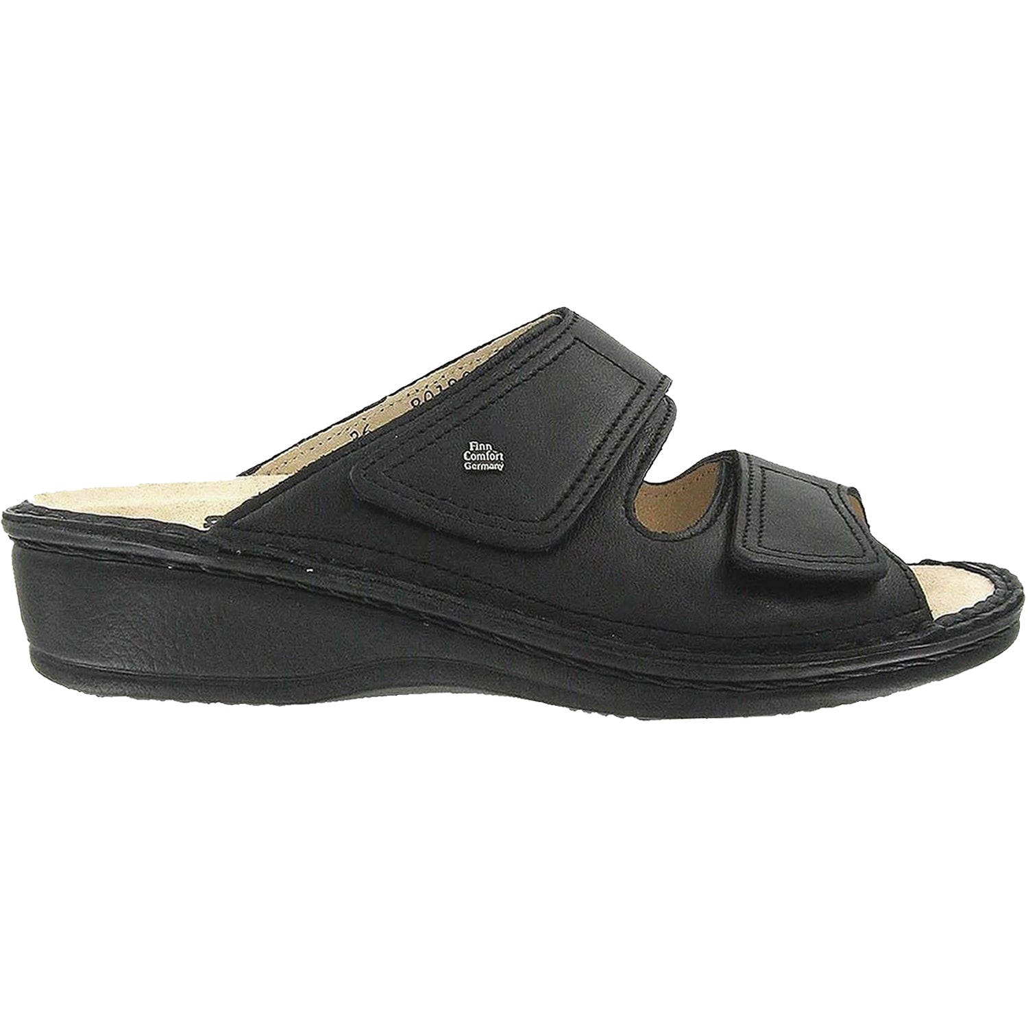 Finn Comfort Jamaica Soft Women's Sandals Black Nappa Leather